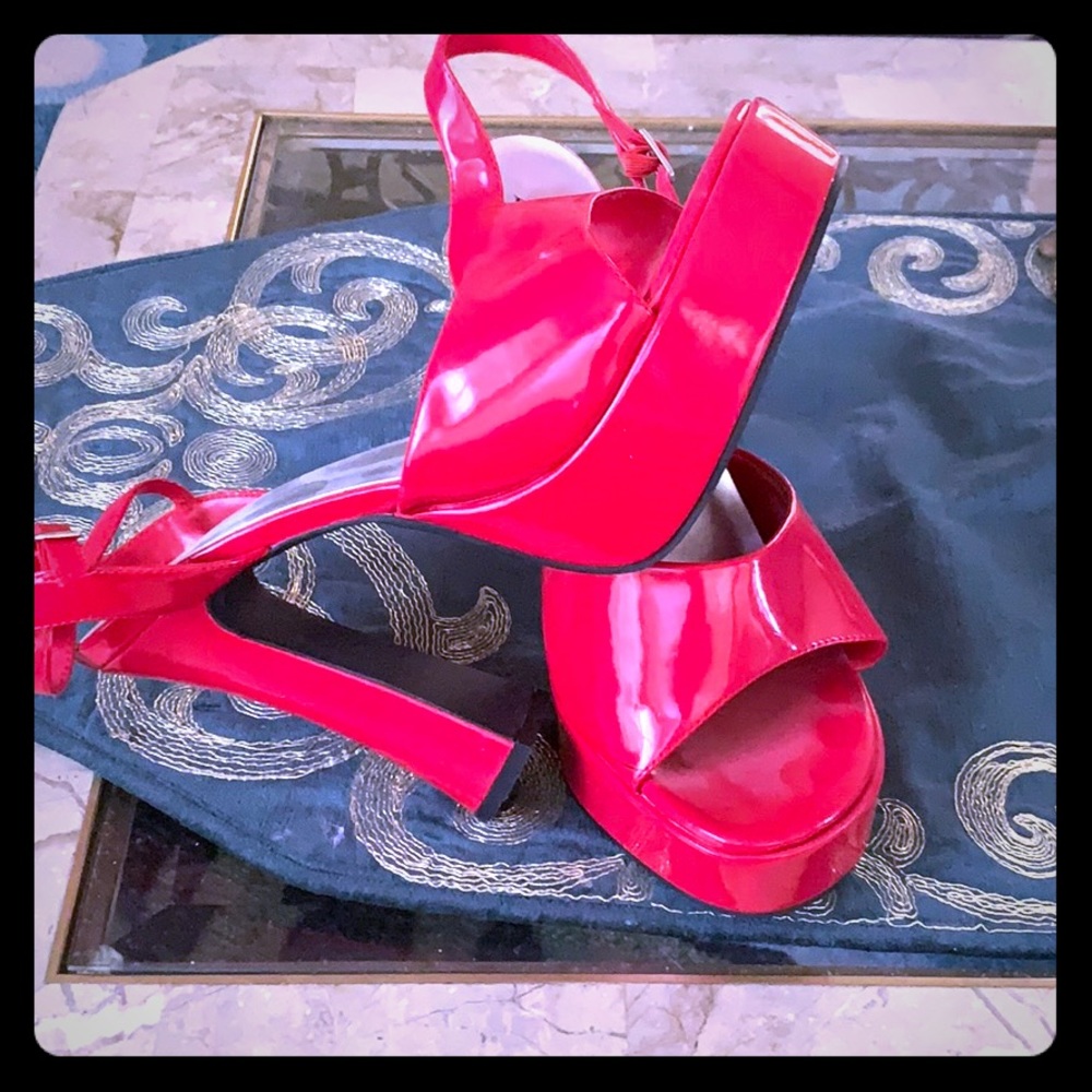 Red Patent Leather Heels